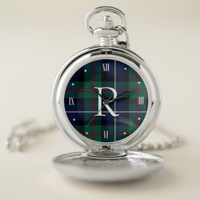Robertson Tartan Plaid Pocket Watch (Inside)