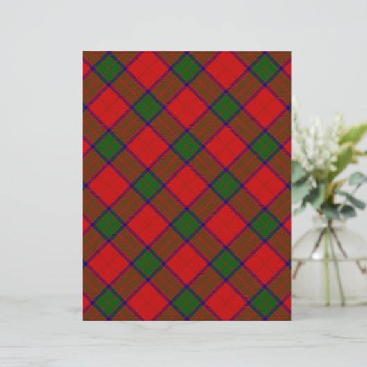 Robertson tartan red green plaid (Standing Front)