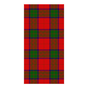 Robertson tartan red green plaid card