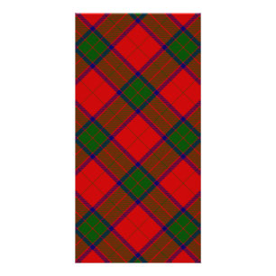 Robertson tartan red green plaid card