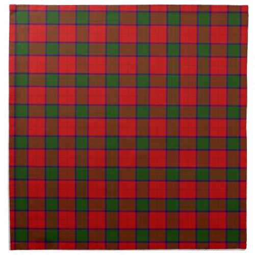 Robertson tartan red green plaid cloth napkin