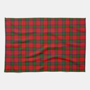 Robertson tartan red green plaid kitchen towel