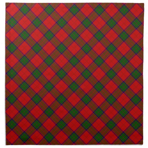 Robertson tartan red green plaid napkin