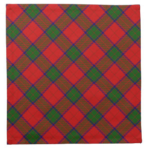 Robertson tartan red green plaid napkin