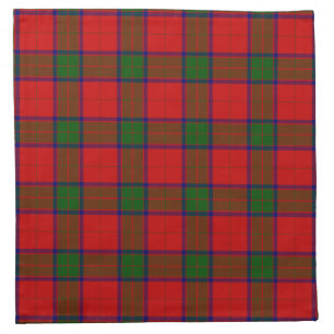 Robertson tartan red green plaid napkin