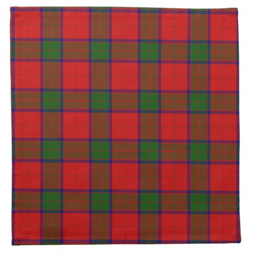 Robertson tartan red green plaid napkin