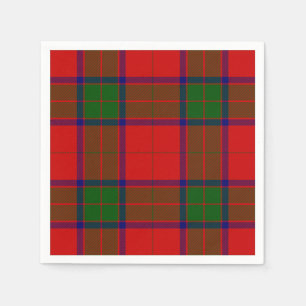 Robertson tartan red green plaid napkins