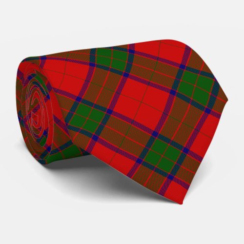 Robertson tartan red green plaid tie