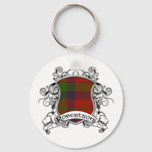Robertson Tartan Shield Keychain