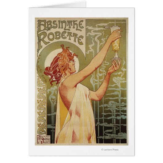 Robette Absinthe Advertisement Poster Cards (Front)