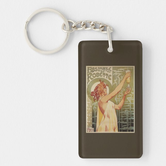 Robette Absinthe Advertisement Poster Keychain (Front)