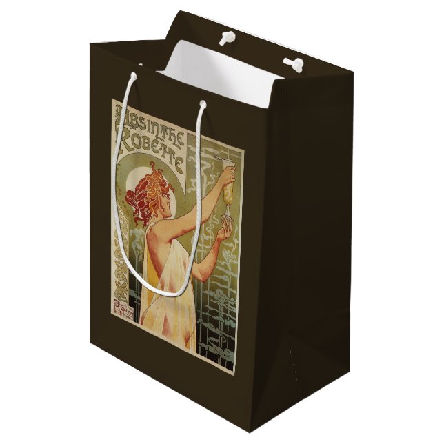 Robette Absinthe Advertisement Poster Medium Gift Bag (Front Angled)