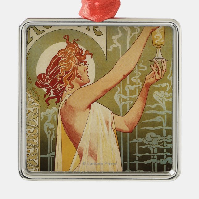 Robette Absinthe Advertisement Poster Metal Ornament (Front)