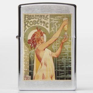Robette Absinthe Advertisement Poster Zippo Lighter