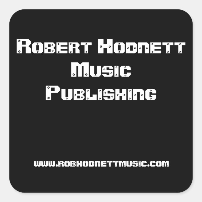 ROBHODNETTMUSIC STICKER (Front)
