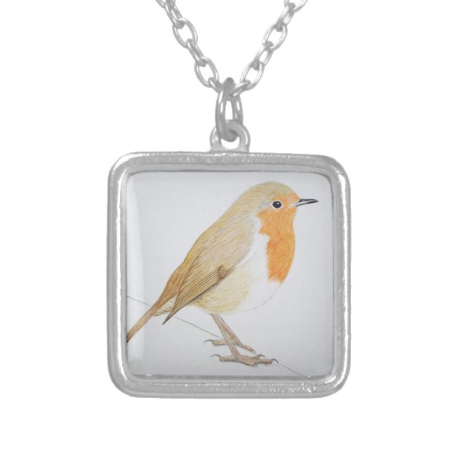 Robin 2011 silver plated necklace (Front)