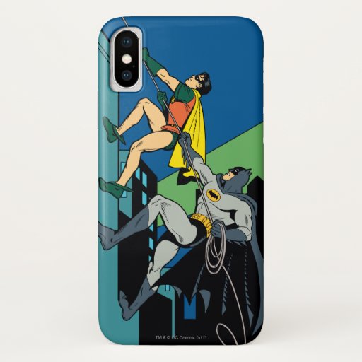 Robin And Batman Climb iPhone X Case