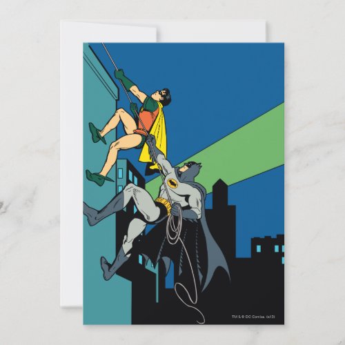 Robin And Batman Climb Invitation