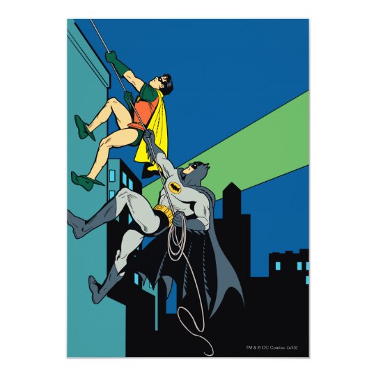 Robin And Batman Climb Invitation Zazzle Com