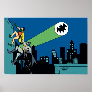 Robin And Batman Climb Poster by batman at Zazzle