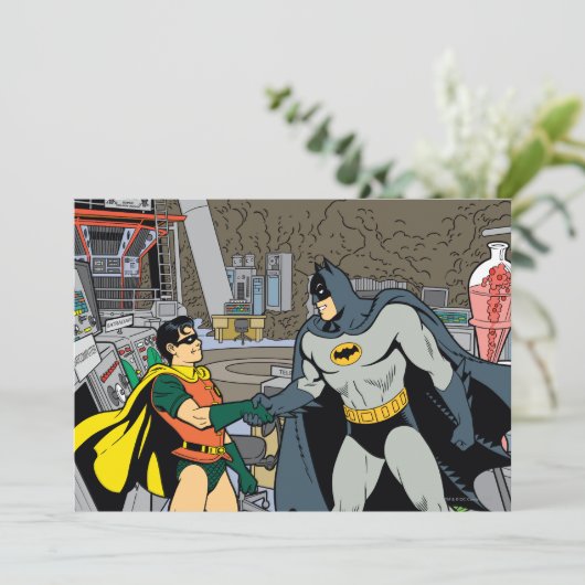 Robin And Batman Handshake (Standing Front)