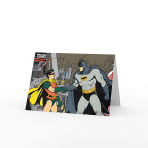 Robin And Batman Handshake Card