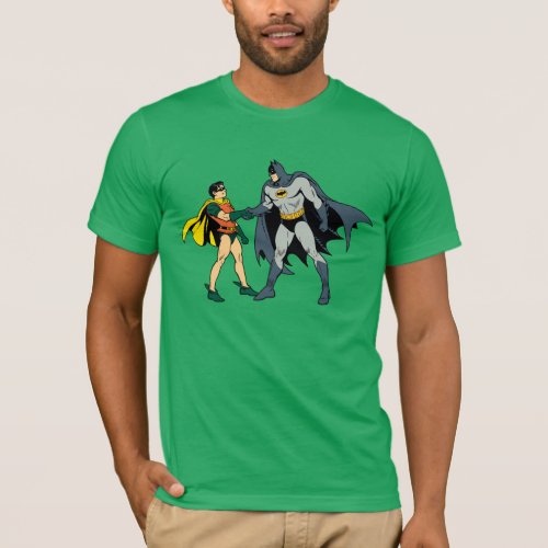 Robin And Batman Handshake T_Shirt