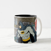 Robin And Batman Handshake Two-Tone Coffee Mug (Front Right)
