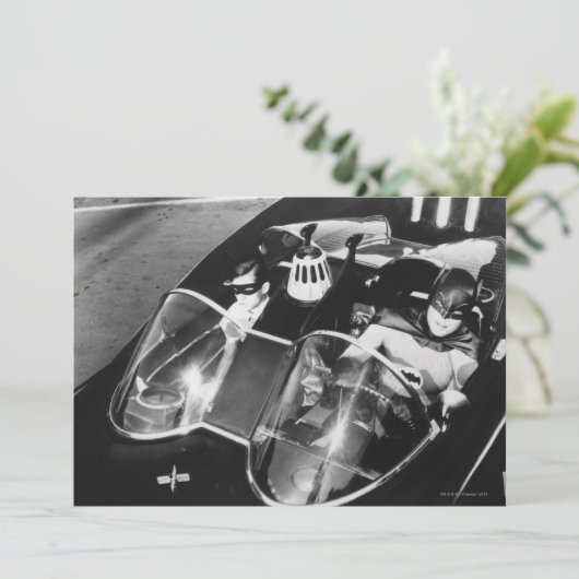 Robin and Batman in Batmobile (Standing Front)