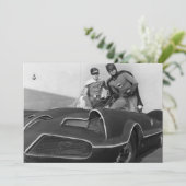 Robin and Batman Standing in Batmobile (Standing Front)