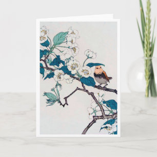 Robin and Cherry Blossoms, Imao Keinen Card