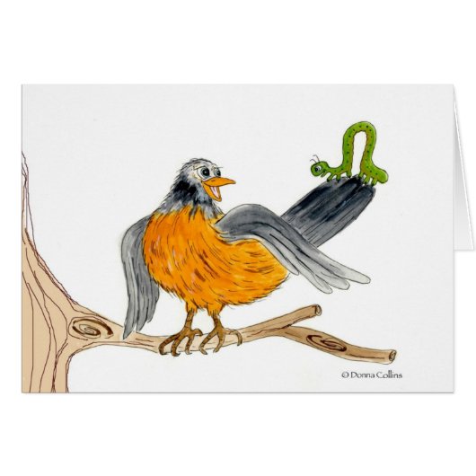 Robin and Inch worm Cards (Front Horizontal)
