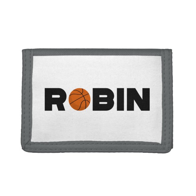 Robin Basketball Trifold Wallet (Front)