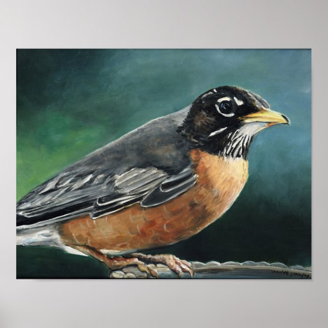 Robin Bird Art Print (Front)