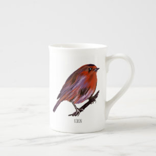 Robin Bird Bone China Mug