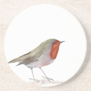 Robin bird drink coaster