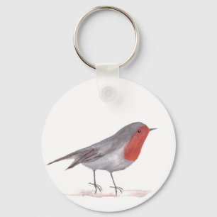 Robin bird keychain