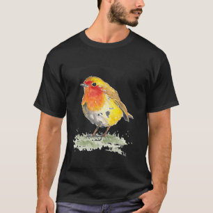 Robin Bird Motif, Print Gift Idea symbols & shap T-Shirt