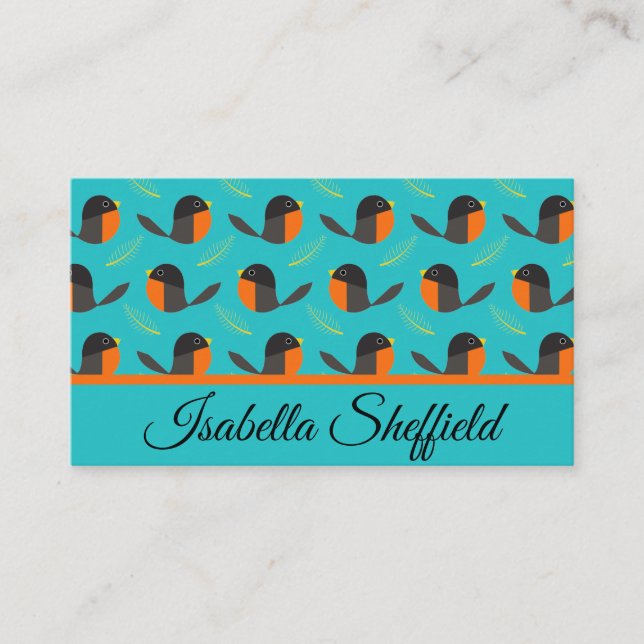 Robin Birds  Business Card (Front)