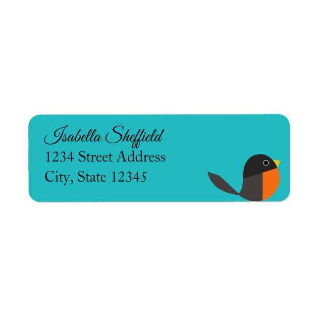 Robin Birds  Label (Front)