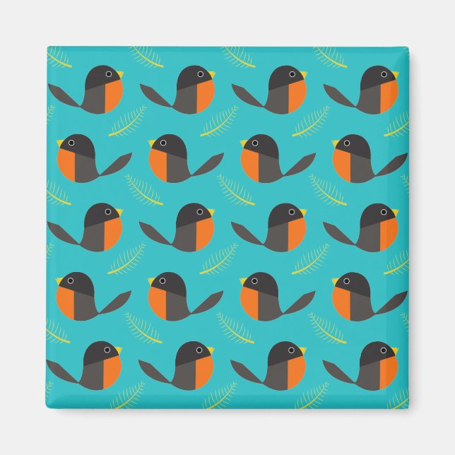 Robin Birds  Magnet (Front)