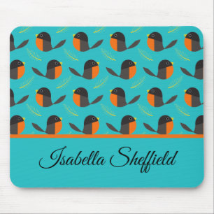 Robin Birds Mouse Pad