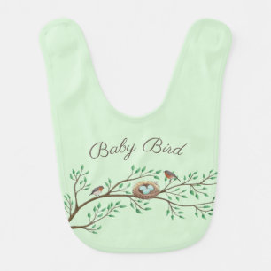 Robin Birds Nest Eggs Spring Baby Shower Baby Bib