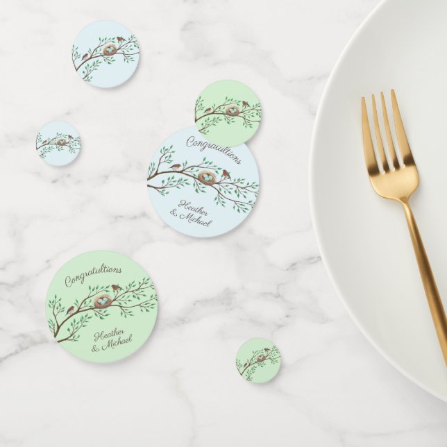 Robin Birds Nest Eggs Spring Baby Shower Confetti (Group)