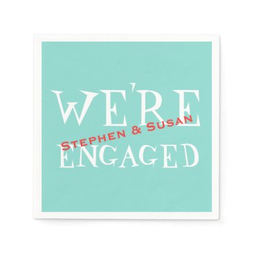 Robin Blue Engagement Crawfish Boil Party Napkins Robin Blue Engagement Crawfish Boil Party Napkins