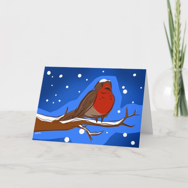 Robin Christmas Card (Front)