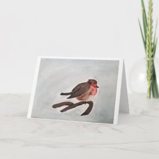 Robin christmas card