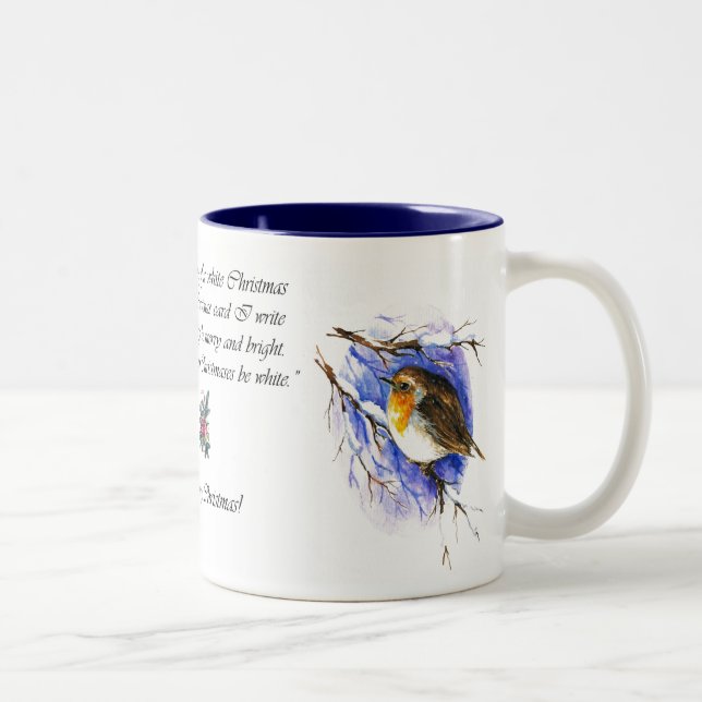 Robin Christmas Mug (Right)