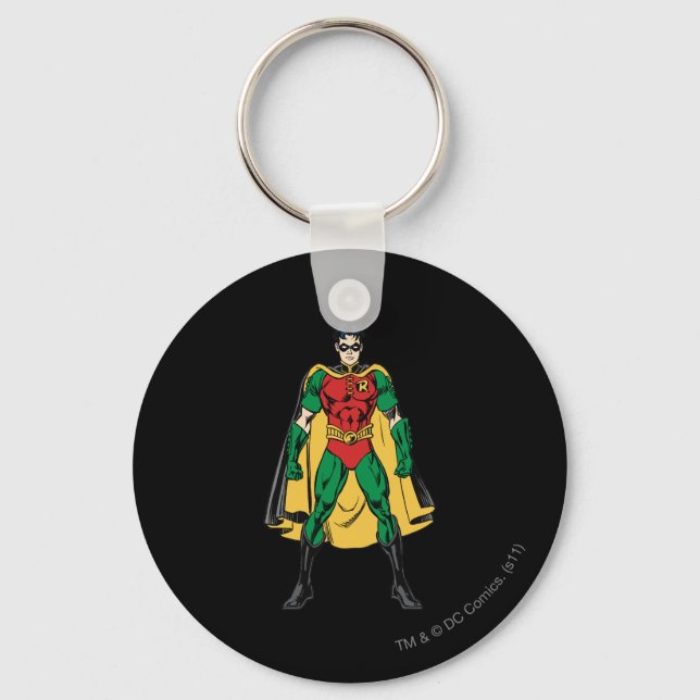 Robin Classic Stance Keychain (Front)
