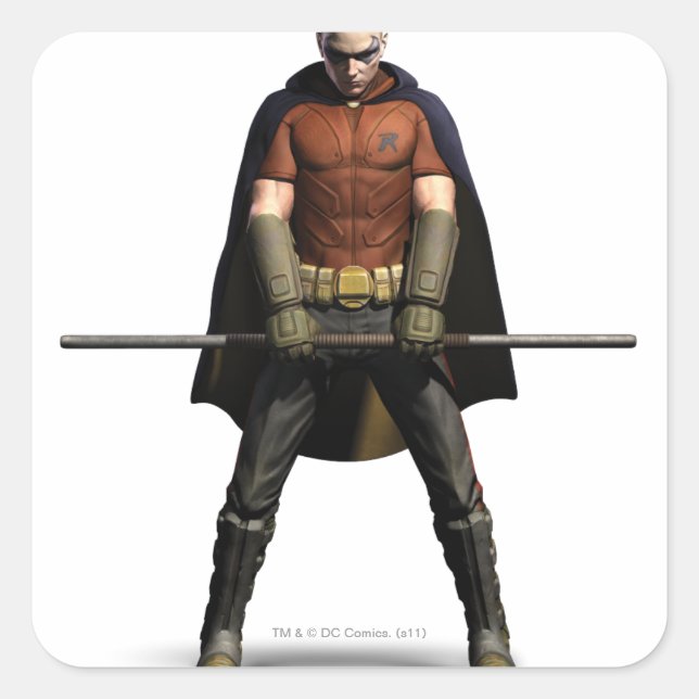 Robin Color Square Sticker (Front)